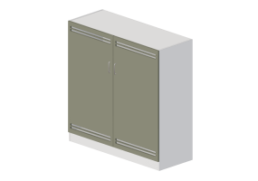 Arm&aacute;rios 3D - Arm&aacute;rio com duas portas - Lekolar - 80700/95
