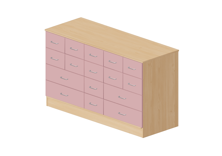 Armoires 3D - Commode avec seize tiroirs - Lekolar -... Armoires 3D - Commode avec seize tiroirs - Lekolar -...