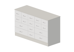 Armoires 3D - Commode avec seize tiroirs - Lekolar - 80706