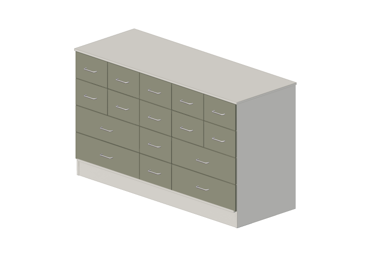 Armadi 3D - Cassettiera a sedici cassetti - Lekolar -... Armadi 3D - Cassettiera a sedici cassetti - Lekolar -...