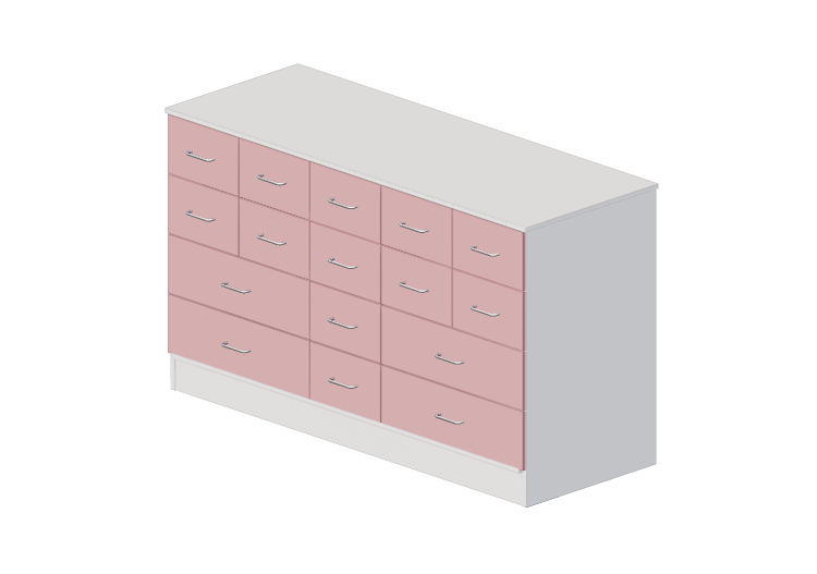 Armarios y Cómodas 3D - Cajonera con dieciséis cajones -... Armarios y Cómodas 3D - Cajonera con dieciséis cajones -...