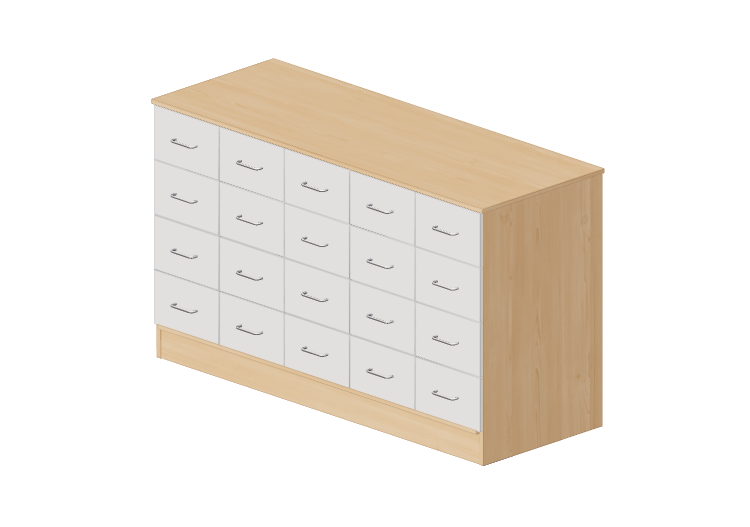 Armarios y Cómodas 3D - Cajonera con veinte cajones -... Armarios y Cómodas 3D - Cajonera con veinte cajones -...