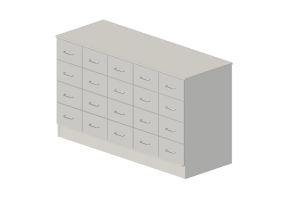 Armoires 3D - Commode avec vingt tiroirs - Lekolar - 80709/90