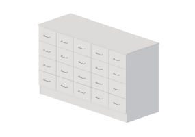 Armadi 3D - Cassettiera a venti cassetti - Lekolar - 80708