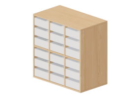 Armarios y C&oacute;modas 3D - Cajonera con dieciocho cajones - Lekolar - 80682