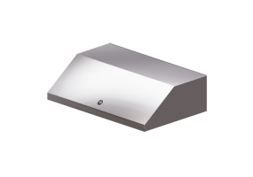 Electrodom&eacute;sticos 3D - Campana de pared de acero - Bertazzoni - CER 90