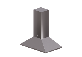 3D Electrical Appliances - Wall mounted stainless steel cooker hood - Bertazzoni - LEO 105