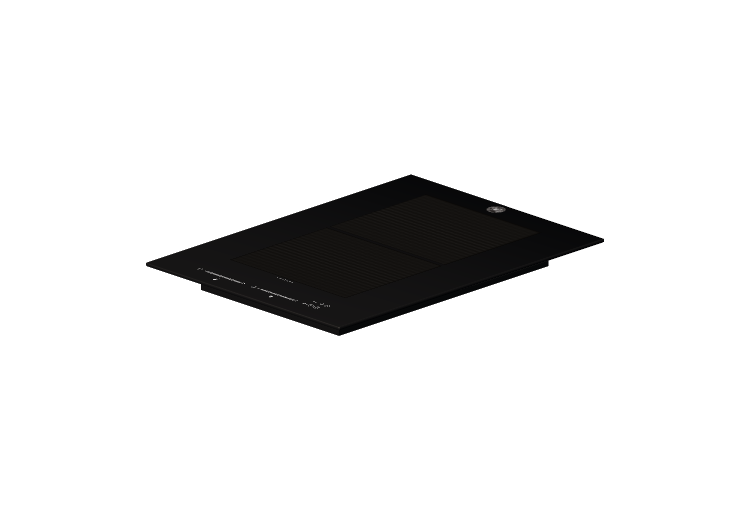 3D Electrical Appliances - Induction cooking hob with two... 3D Electrical Appliances - Induction cooking hob with two...