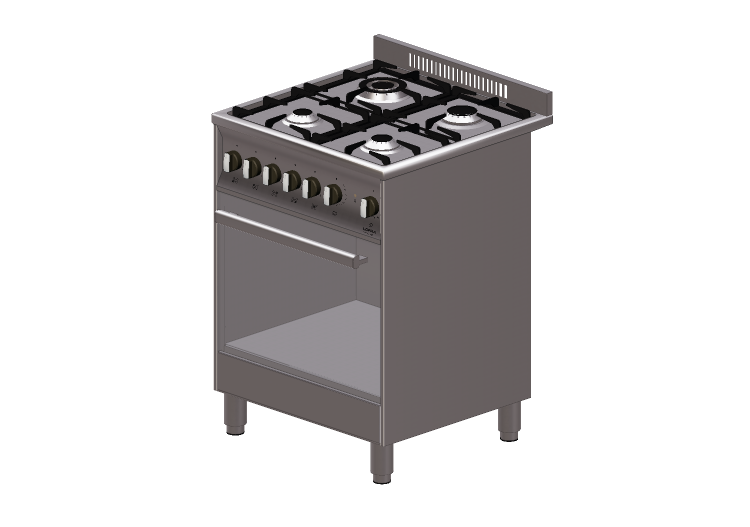 Electroménagers 3D - Cuisine à gaz 4 feux avec four... Electroménagers 3D - Cuisine à gaz 4 feux avec four...