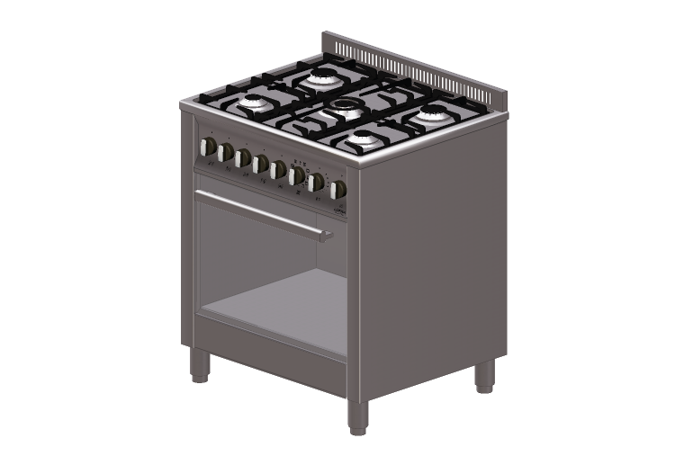 Elettrodomestici 3D - Cucina a gas 4 fuochi con forno... Elettrodomestici 3D - Cucina a gas 4 fuochi con forno...