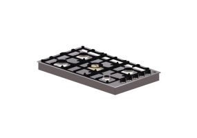 Elettrodomestici 3D - Piano cottura a gas da incasso 5 fuochi - Bertazzoni - QB36M 5 00 X
