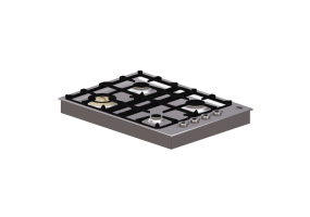 Elettrodomestici 3D - Piano cottura a gas da incasso 4 fuochi - Bertazzoni - QB 30 400X