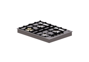 Electrom&eacute;nagers 3D - Table de cuisson &agrave; gaz encastrable 4 feux - Bertazzoni - QB30M400X