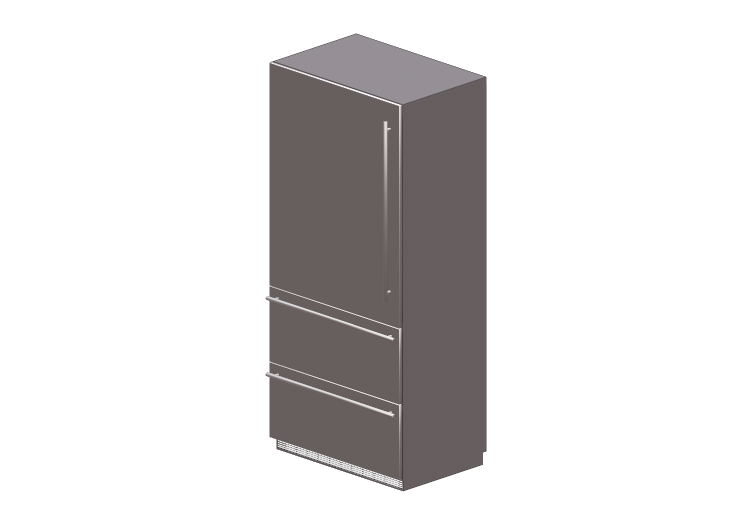 Electrodomésticos 3D - Frigorífico combinado empotrado -... Electrodomésticos 3D - Frigorífico combinado empotrado -...