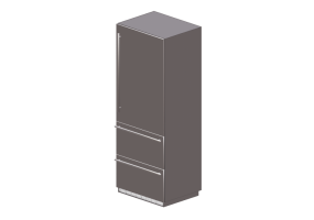 3D Haushaltger&auml;te - Kombinierter Einbauk&uuml;hlschrank - Liebherr - HCB 1560