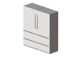 Elettrodomestici 3D - Frigorifero combinato da incasso - Liebherr - SBS 40H1