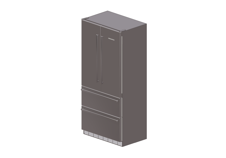 Electroménagers 3D - Réfrigérateur combiné encastrable -... Electroménagers 3D - Réfrigérateur combiné encastrable -...