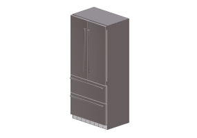 Eletrodomésticos 3D - Geladeira combinada embutida - Liebherr - HCBS 2062