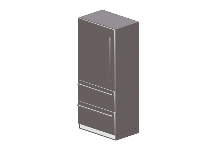 Electroménagers 3D - Réfrigérateur combiné encastrable -... Electroménagers 3D - Réfrigérateur combiné encastrable -...