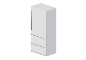 Eletrodomésticos 3D - Geladeira combinada embutida - Liebherr - HCS 2060