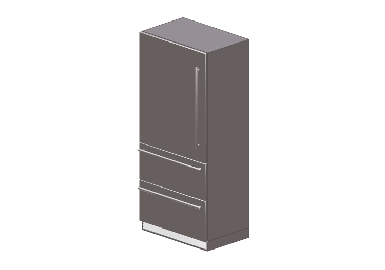 Electrodomésticos 3D - Frigorífico combinado empotrado -... Electrodomésticos 3D - Frigorífico combinado empotrado -...
