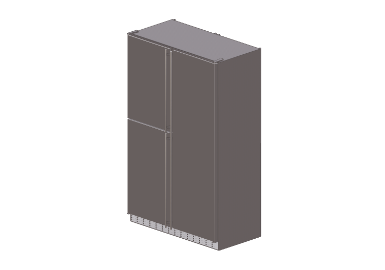 3D Haushaltgeräte - Kombinierter Einbaukühlschrank -... 3D Haushaltgeräte - Kombinierter Einbaukühlschrank -...