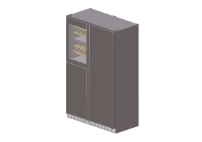 Elettrodomestici 3D - Frigorifero combinato da incasso con cantinetta - Liebherr - SBS 246