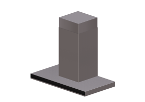 Elettrodomestici 3D - Cappa a parete in acciaio - Elica - Horizonte EDS