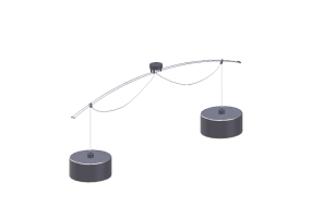 L&aacute;mpara colgante 3D - L&aacute;mpara 248x100cm &ndash; Lumina &ndash; Moove Doble