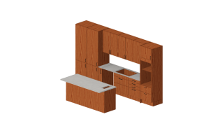 Cozinhas 3D - Cozinha mobilada - Marbodal
