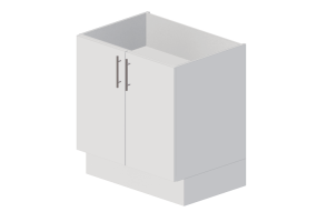 Armoires inf&eacute;rieures 3D - Base lavabo en bois laqu&eacute; - Marbodal - Aspekt - 2026080