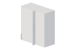 Armoires sup&eacute;rieures 3D - Meuble haut d'angle en bois laqu&eacute; - Marbodal - Aspekt - 5020080