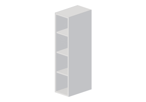 3d H&auml;ngeschr&auml;nke - H&auml;ngeschrank aus lackiertem Holz - Marbodal - White - 5350020