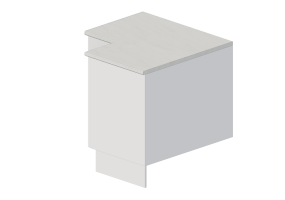 Meubles 3D - Meuble d'angle en bois laqu&eacute; - Marbodal - Aspekt - 2087090
