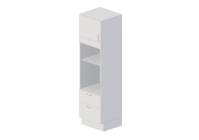 3D M&ouml;bel - Hoher Holzschrank lackiert - Marbodal - Aspekt - 8564060