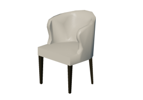 Cadeira 3D - Poltrona de couro - Junlio Marelli - Becky 9BK101