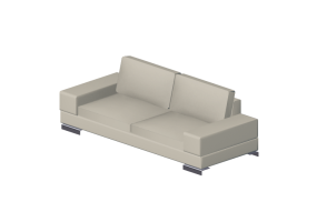 Chairs and Sofas 3D - 2 seater leather sofa - Giulio Marelli - Albert 9AB203