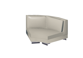Sof&aacute;s 3D - Sof&aacute; modular de canto de couro - Junlio Marelli - Albert 9AB105A