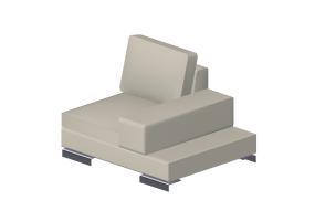 Divans 3D - Canap&eacute; composable en cuir - Giulio Marelli - Albert 9AB301DX