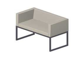 Chairs and Sofas 3D - Two seater leather sofa - Giulio Marelli - Ascot Mini 9AS502X