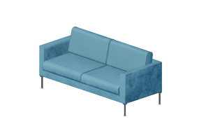 Chairs and Sofas 3D - Leather sofa - Giulio Marelli &ndash; Cubic 9CX203