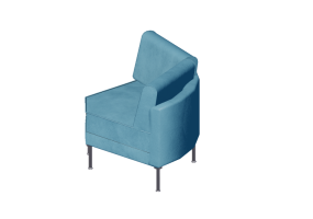 Poltronas y Sof&aacute;s 3D - Sof&aacute; modular angular de cuero - Giulio Marelli &ndash; Cubic 9CX501