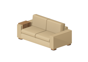 3D Sessel und Sofas - Ledersofa 2-Sitzer - Giulio Marelli &ndash; Flash 9EK202