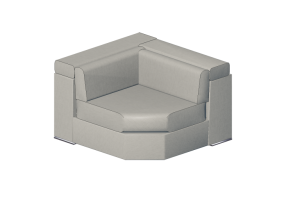 Sof&aacute;s 3D - Sof&aacute; modular de couro - Junlio Marelli &ndash; Richmond 9RH105