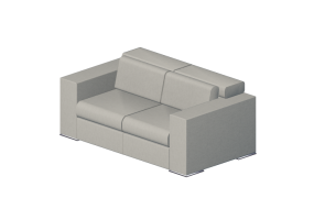 Poltronas y Sof&aacute;s 3D - Sof&aacute; dos plazas de cuero - Giulio Marelli &ndash; Richmond 9RH202