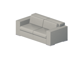 Chairs and Sofas 3D - Two seater leather sofa - Giulio Marelli &ndash; Richmond 9RH203