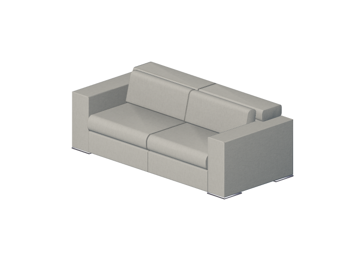 Chairs and Sofas 3D - Two seater leather sofa - Giulio... Chairs and Sofas 3D - Two seater leather sofa - Giulio...