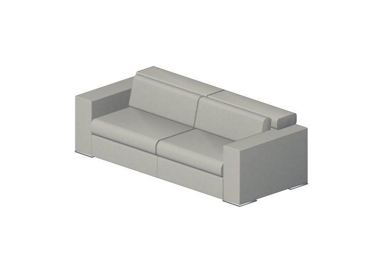 Chairs and Sofas 3D - Two seater leather sofa - Giulio... Chairs and Sofas 3D - Two seater leather sofa - Giulio...
