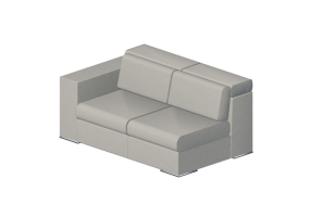 Sof&aacute;s 3D - Sof&aacute; modular de couro - Junlio Marelli &ndash; Richmond 9RH206