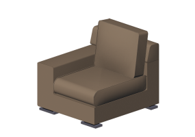 Chairs and Sofas 3D - Leather modular Sofa - Giulio Marelli &ndash; Rolly 9RL206